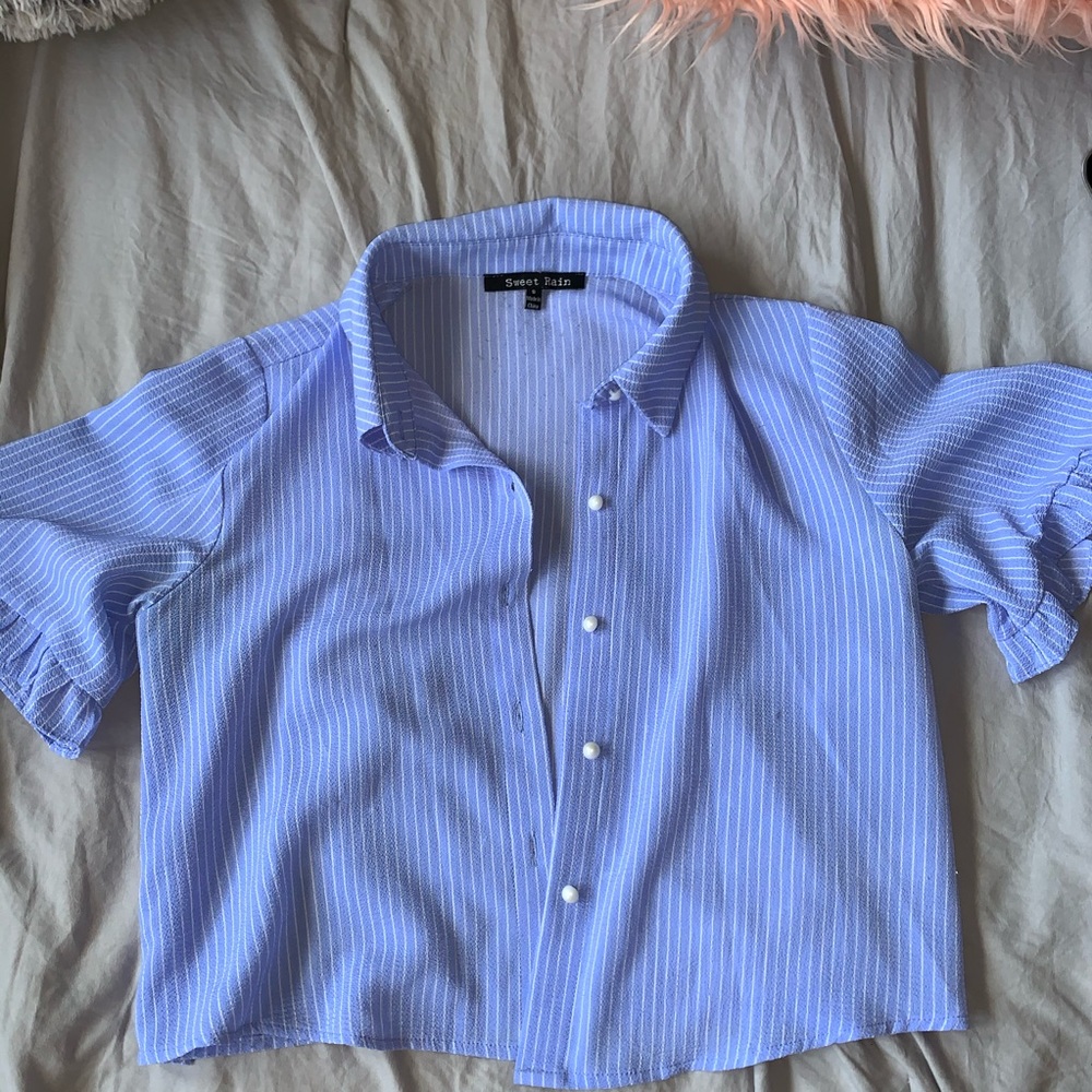 Blue stripped top - Picture 2 of 2